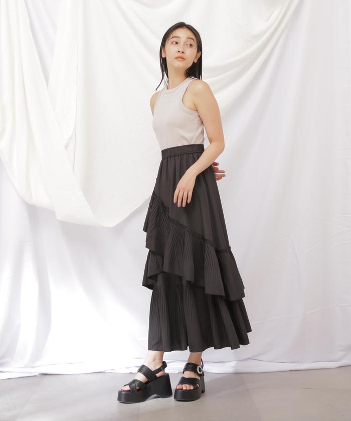 セール 30%OFF】◇ボリュームデザインプリーツティアード