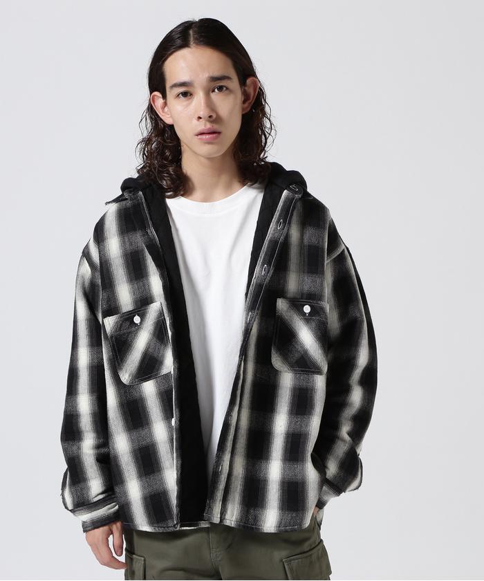 SAINT MICHAEL/セント マイケル/SHIRT PARKA/CHECK/BKxWT SAINT MICHAEL/セント マイケル/SHIRT PARKA/CHECK/BKxWT