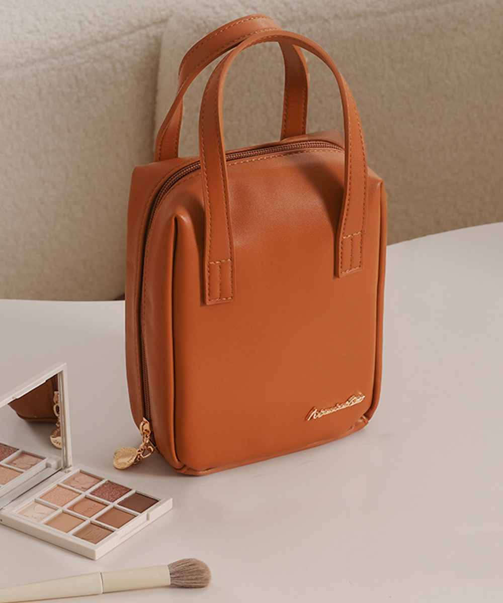 クーポン】【セール 31%OFF】韓国コスメポーチ 縦型 化粧ポーチ
