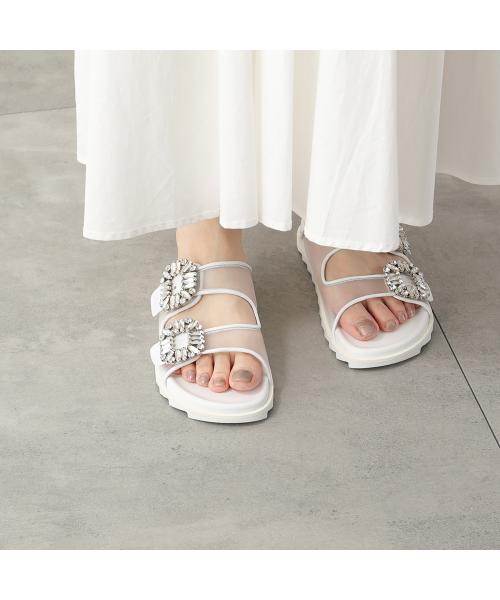 ロジェヴィヴィエ】Roger Vivier サンダル フラットシューズ