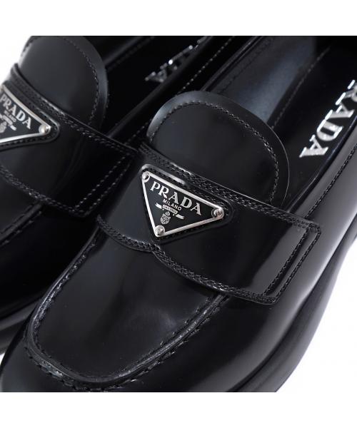 PRADA ローファー 1D238M 055トライアングルロゴ(505775701) | プラダ