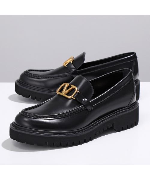 セール】VALENTINO ローファー S0EU0 BEK レザー Vロゴ セール】VALENTINO ローファー S0EU0 BEK レザー Vロゴ