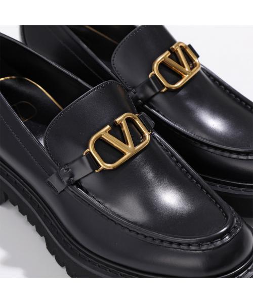 セール】VALENTINO ローファー S0EU0 BEK レザー Vロゴ セール】VALENTINO ローファー S0EU0 BEK レザー Vロゴ
