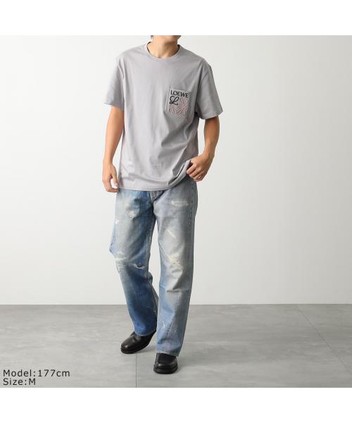 LOEWE Tシャツ H526Y22X99 半袖 アナグラム ロゴ刺繍(505776504 LOEWE Tシャツ H526Y22X99 半袖 アナグラム ロゴ刺繍(505776504