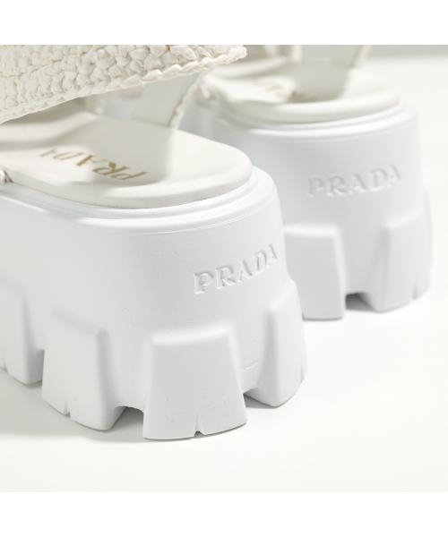 PRADA ケージサンダル モノリス 1X138N 055 70N クロシェ PRADA ケージサンダル モノリス 1X138N 055 70N クロシェ