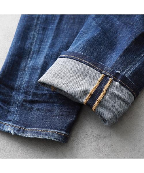 ディースクエアード クラッシュデニム ボタンフライ 34 ブルー ジーンズ ディースクエアード クラッシュデニム ボタンフライ 34 ブルー