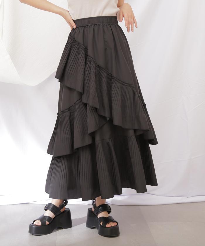 セール 30%OFF】◇ボリュームデザインプリーツティアード