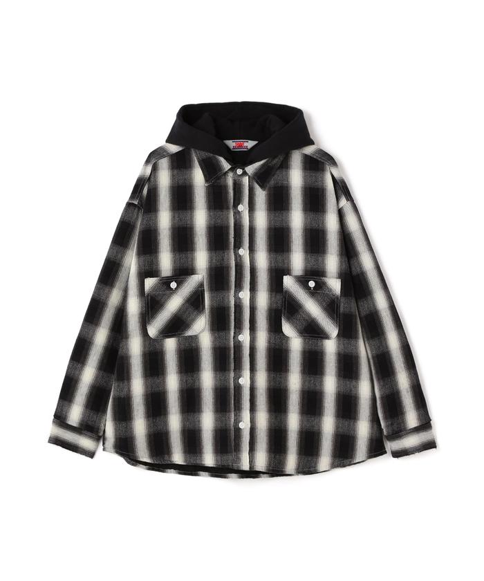 楽天市場】SAINT MICHAEL 23aw CHECK SHIRT PARKA XLサイズ