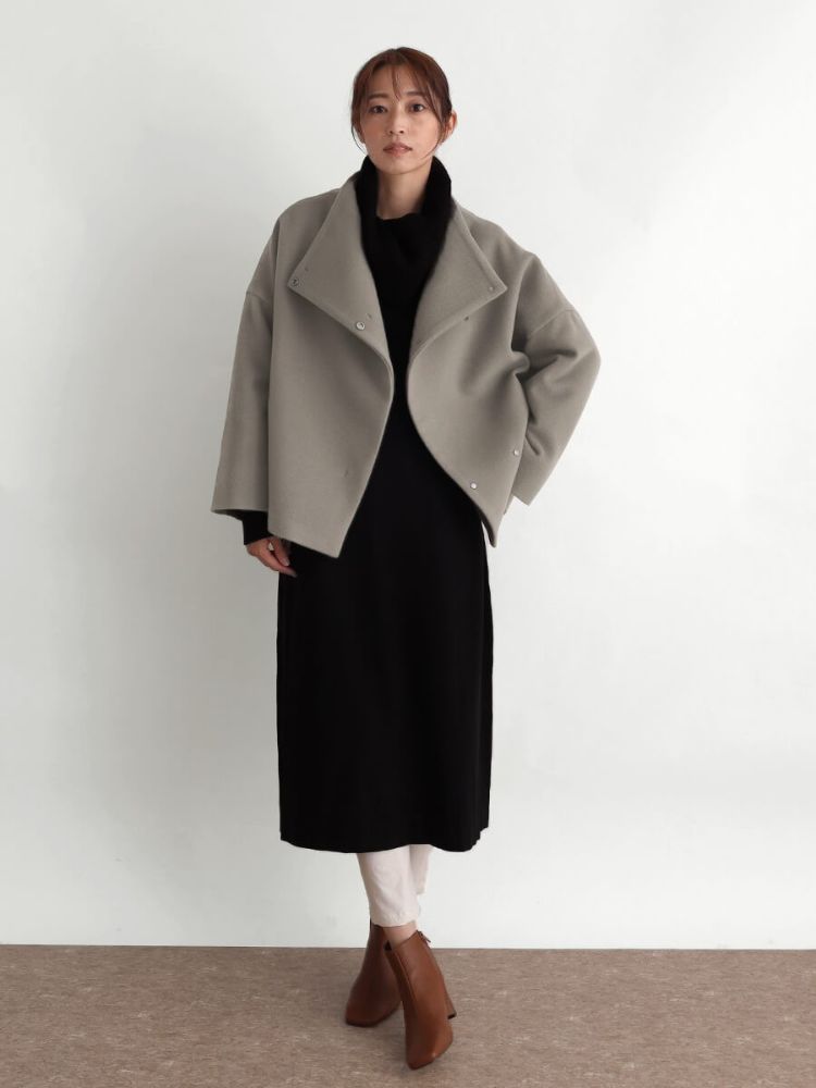 クローブ CLOVE スタンドカラーショートウールコート(505776810 クローブ CLOVE スタンドカラーショートウールコート(505776810