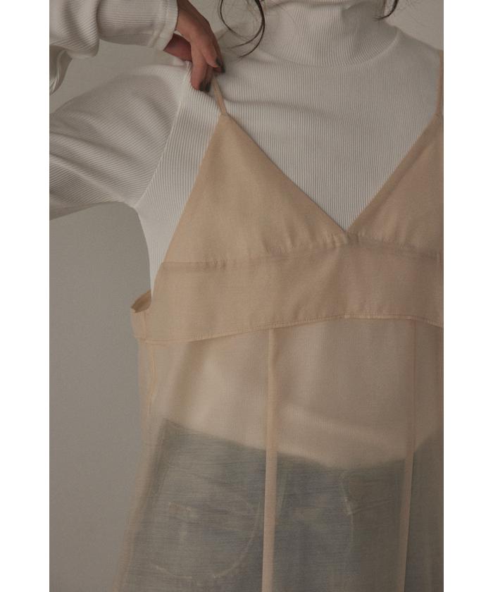 layered long slit dress(505776906) | ブラックバイマウジー(BLACK BY