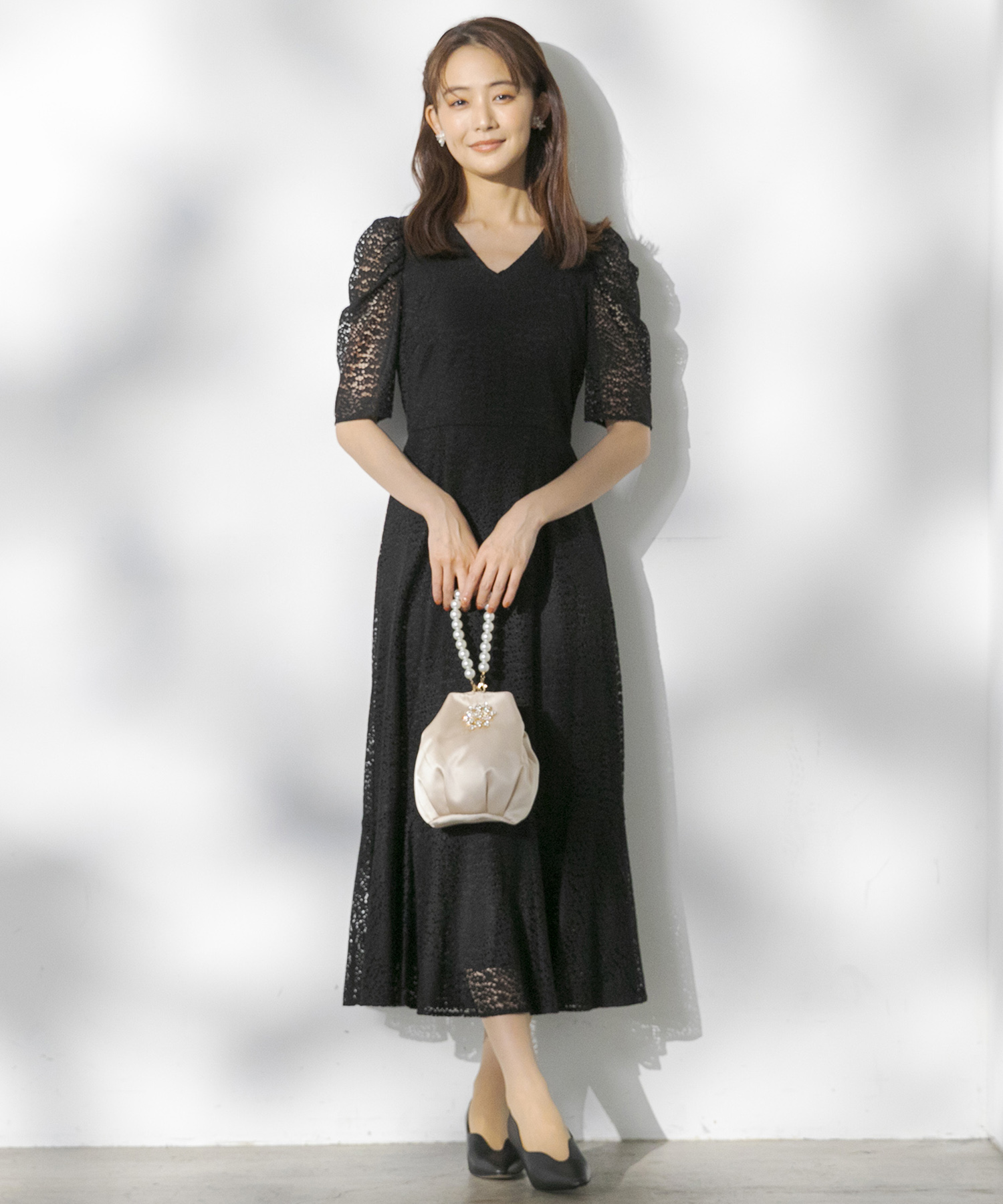 formforma限定】リーフレースドレス/ワンピース/結婚式
