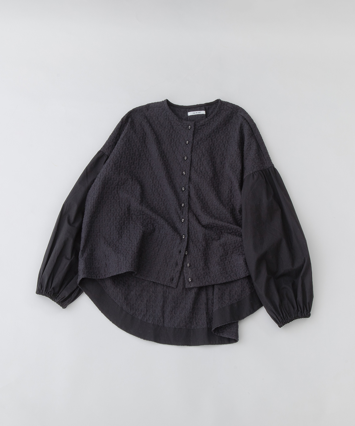 ノップドゥノッド nop de nod misc rondeフレンチスリーブブラウス （ブラック） nop de nod（ノップドゥノッド） misc rondeフレンチスリーブ