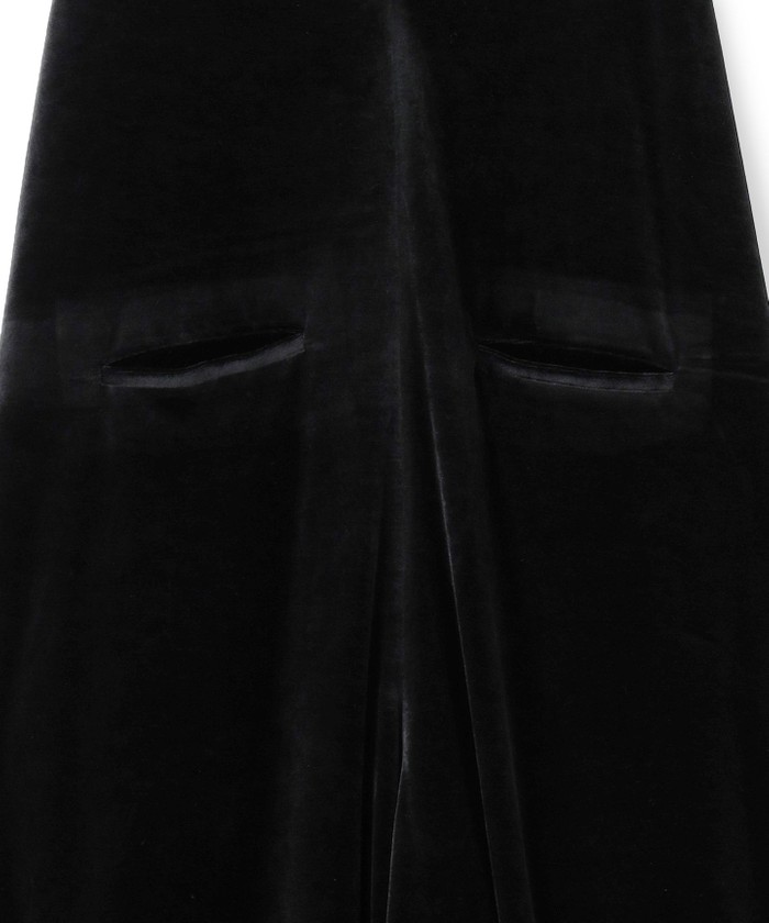 セール 30%OFF】【SACRA】トリアセテートベロア サロペット