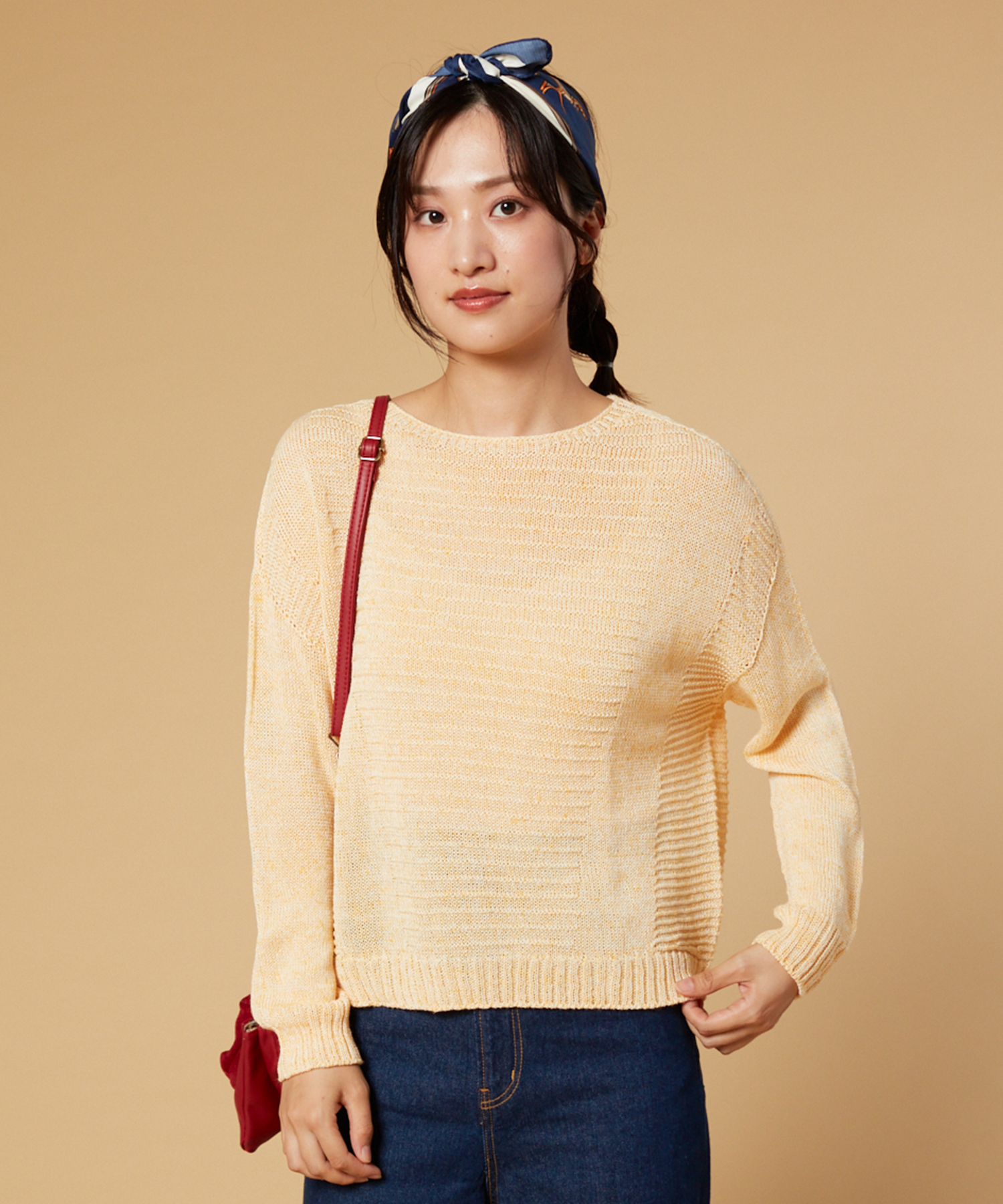 セール 50%OFF】ホールガーメント（R）リネン混ニットプル