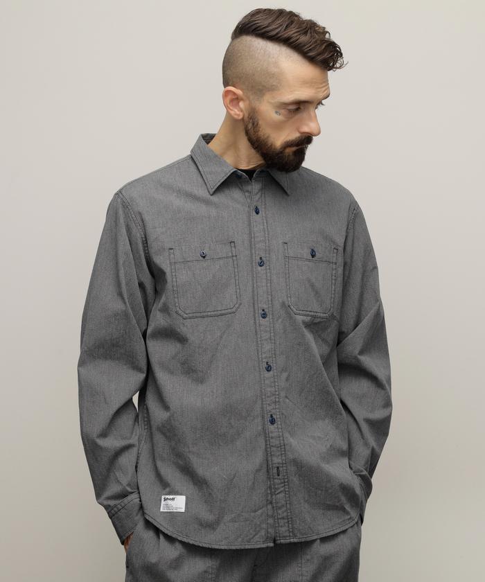 COTTON COVERT LS SHIRT/コットン コバート ロングスリーブ