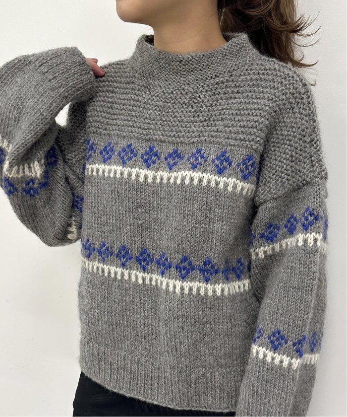 NEPAL HAND KNIT/ネパールハンドニット】別注ジャガードニットプル