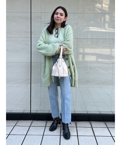 セール】裾段差脇スリットデニムパンツ(505783130) | ミラ