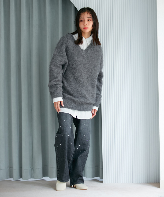 00s アンドゥムルメステール ロングニット チャコールグレー 36 楽天市場】Ann DEMEULEMEESTERの通販