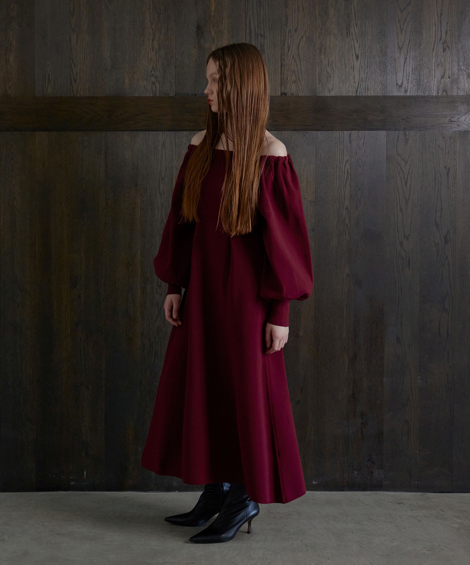 セール】Jacquard Wrinkle Dress（ワンピース）｜MIELI