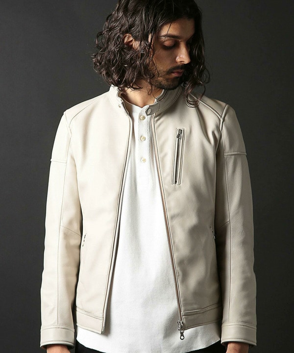 セール10%OFF】シングルライダースレザージャケット(505635489 セール10%OFF】シングルライダースレザージャケット(505635489