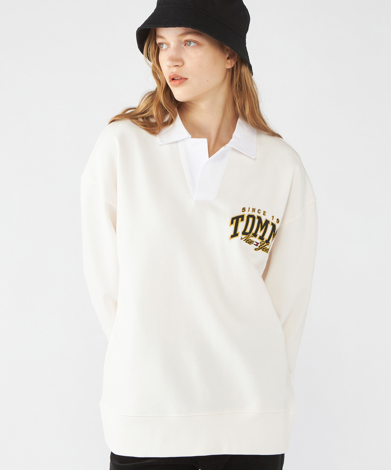 【トミージーンズ】リラックスラグジュアリーバーシティラガーシャツ セール】トミージーンズ TOMMY JEANS リラックスラグジュアリー