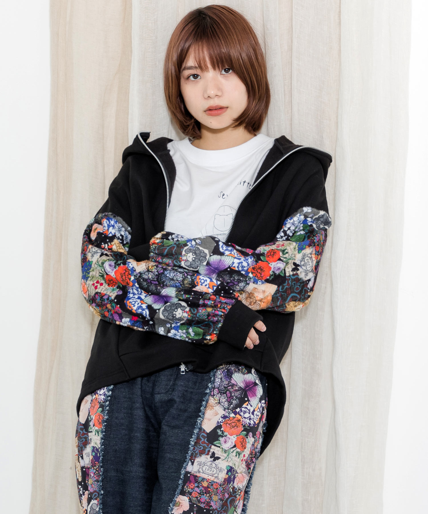 ScoLar スカラー 厚手 ドット柄 裏起毛 ビッグ パーカー ゆったり ScoLar スカラー 厚手 ドット柄 裏起毛 ビッグ パーカー