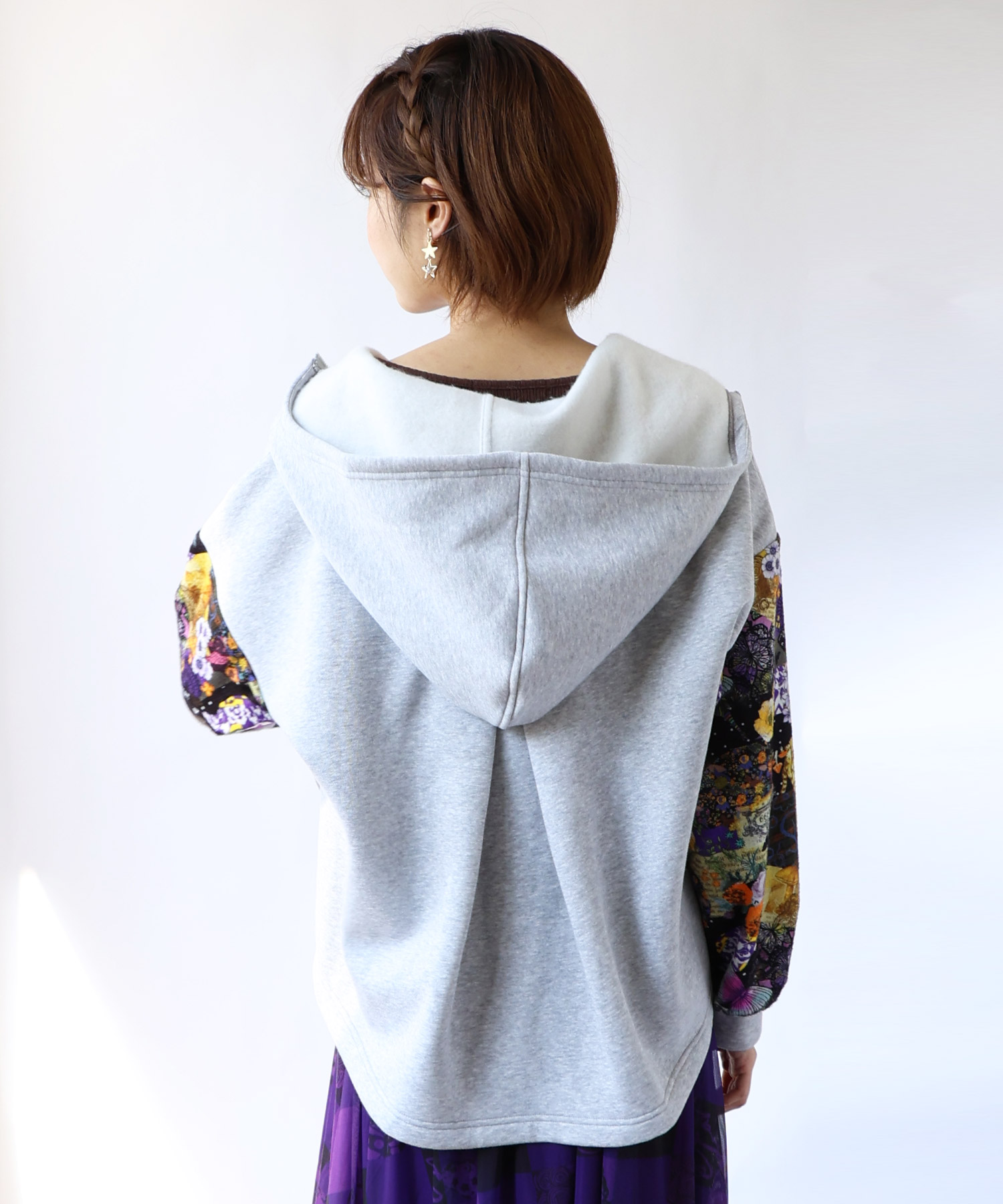 セール 20%OFF】スカラー ScoLar ネコと蝶柄 裏ボア切り替え