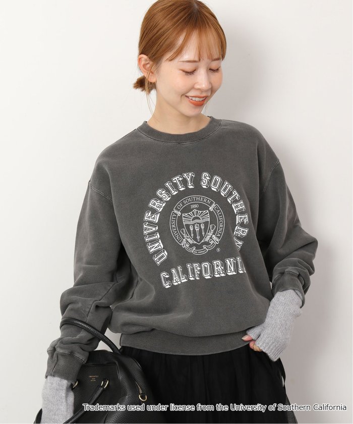 ✴︎新品タグ付き スローブイエナ 別注 チャンピオン ラグランビッグスウェット 紺 Champion / チャンピオン】SLOBE別注ラグランビッグスウェット