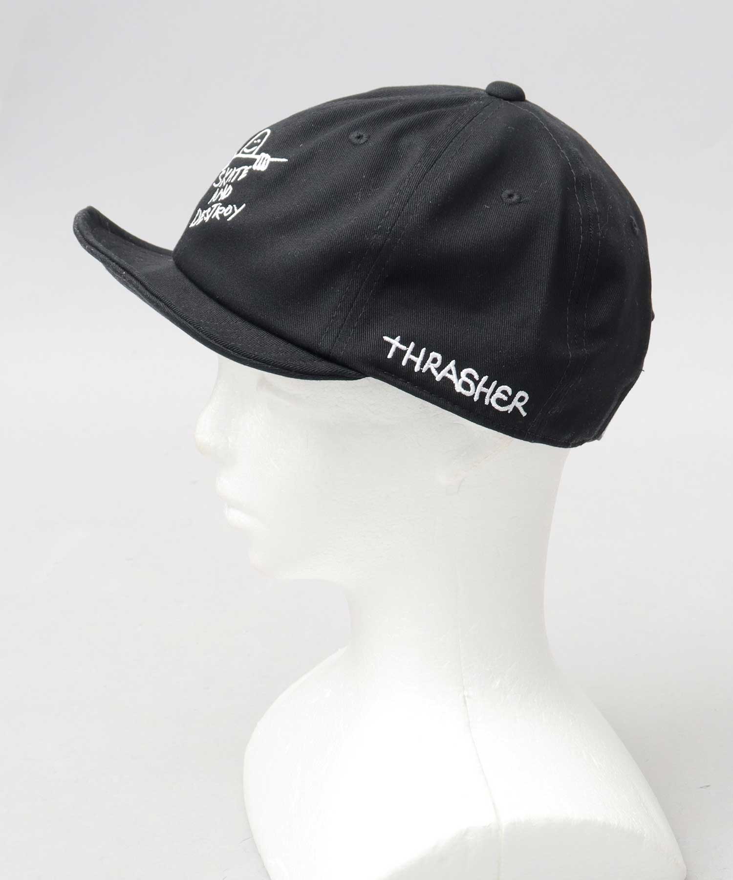 スラッシャー THRASHER 刺繍 ボールキャップ 帽子 ショート