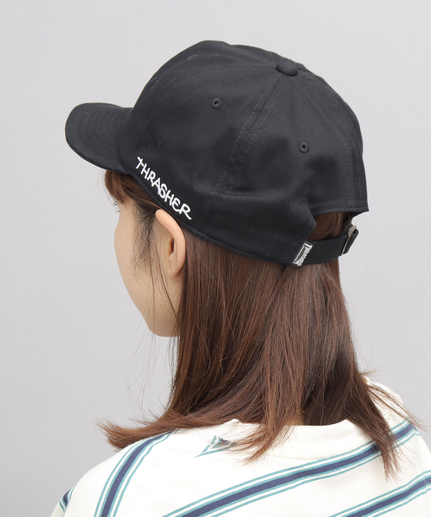スラッシャー THRASHER 刺繍 ボールキャップ 帽子 ショート スラッシャー THRASHER 刺繍 ボールキャップ 帽子 ショート