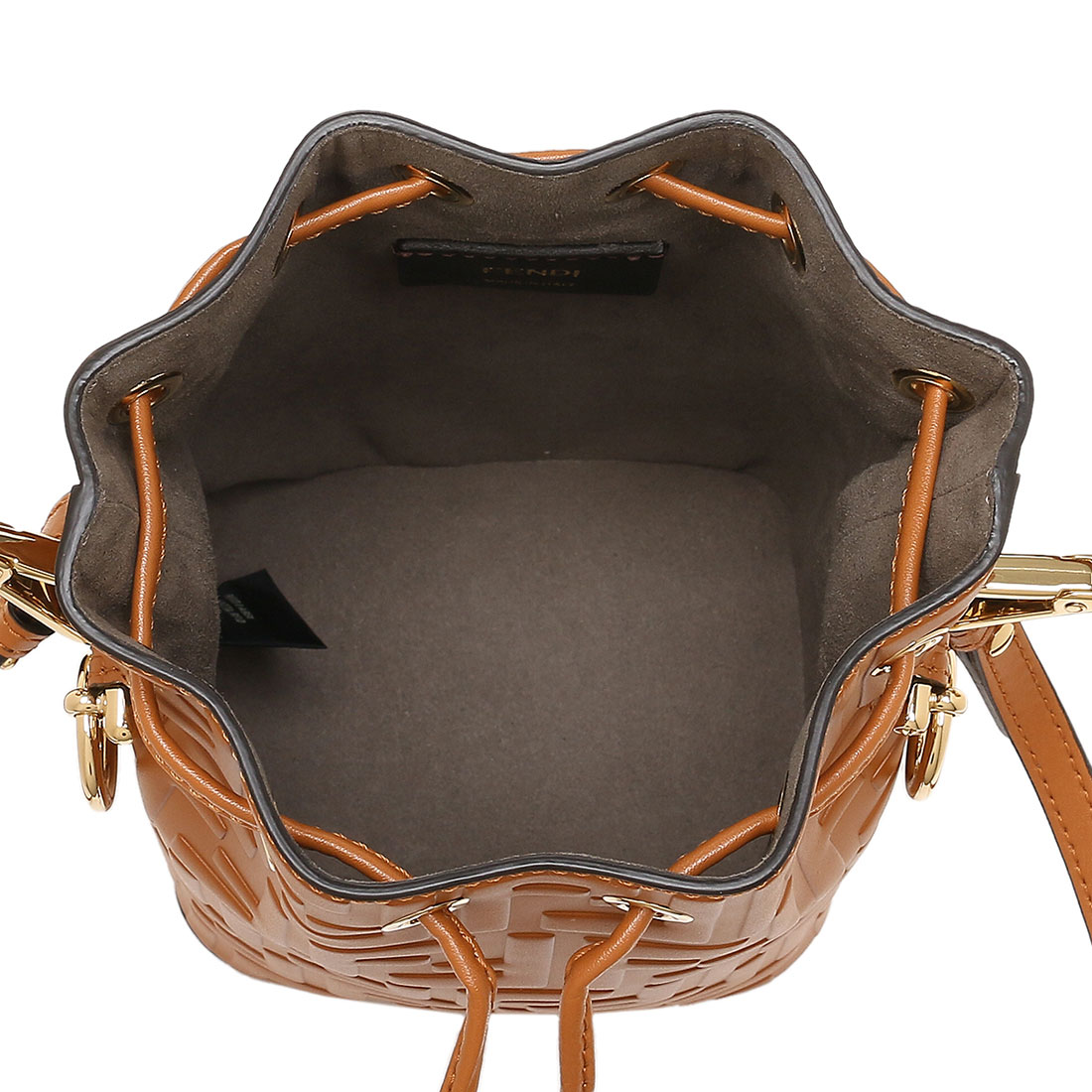 フェンディ FENDI ハンドバッグ モン トレゾール ブラウン