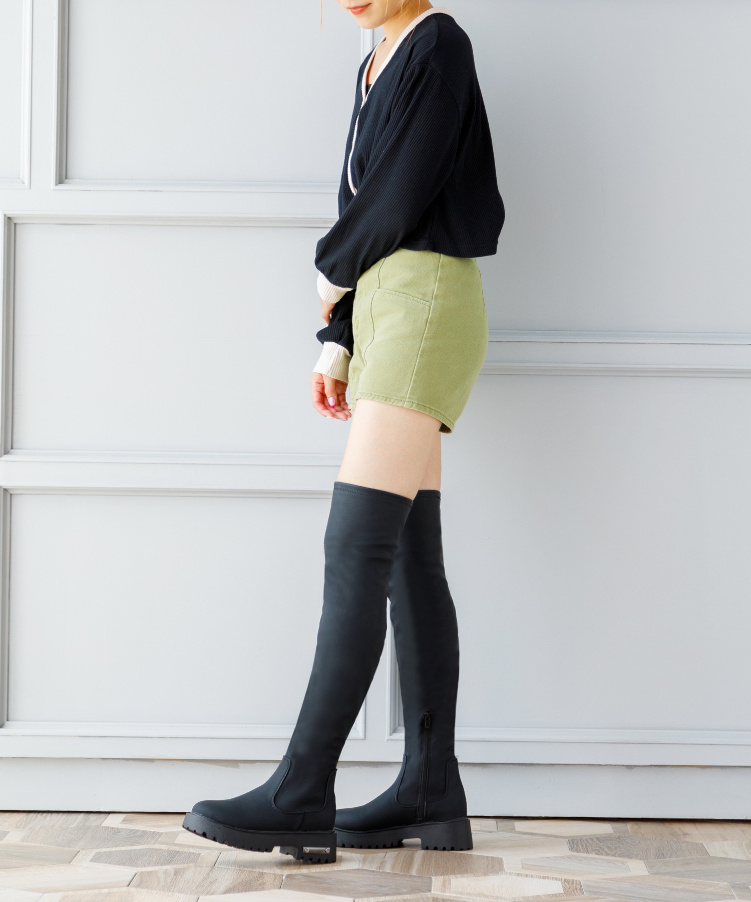 ●●ANELL/アネル●●ゴルフブーツ●Hバックル付●ニーハイ●スパイクレス ○○ANELL/アネル○○ゴルフブーツ○Hバックル付○ニーハイ