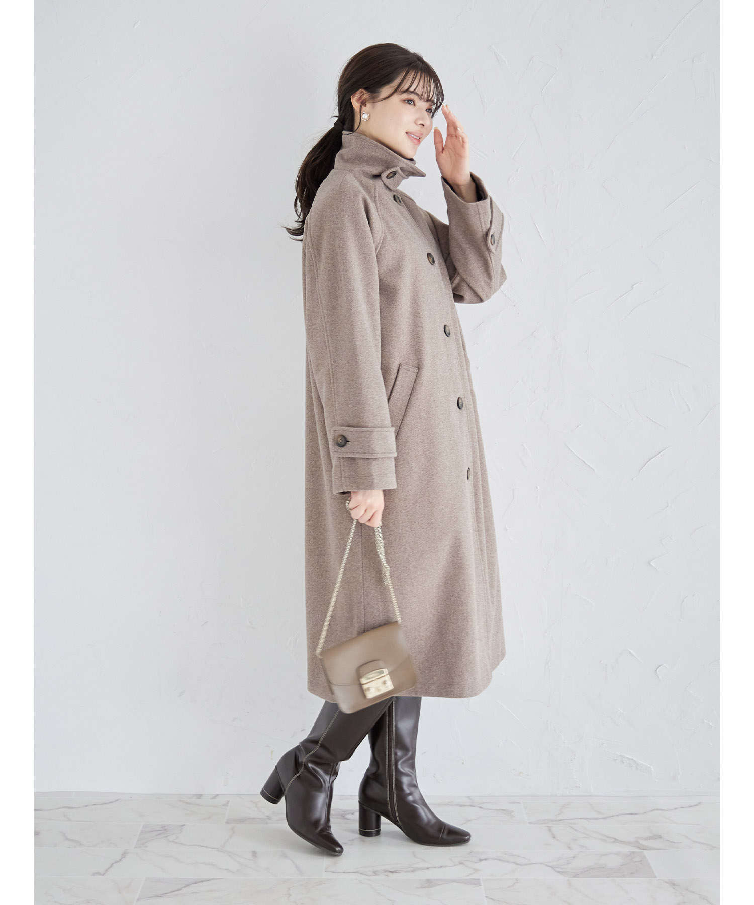 (◆サマーティアラ ) ヘルノ ソフトオーバーサイズコート セール】トッコクローゼット tocco closet 2WAYアレンジカラー