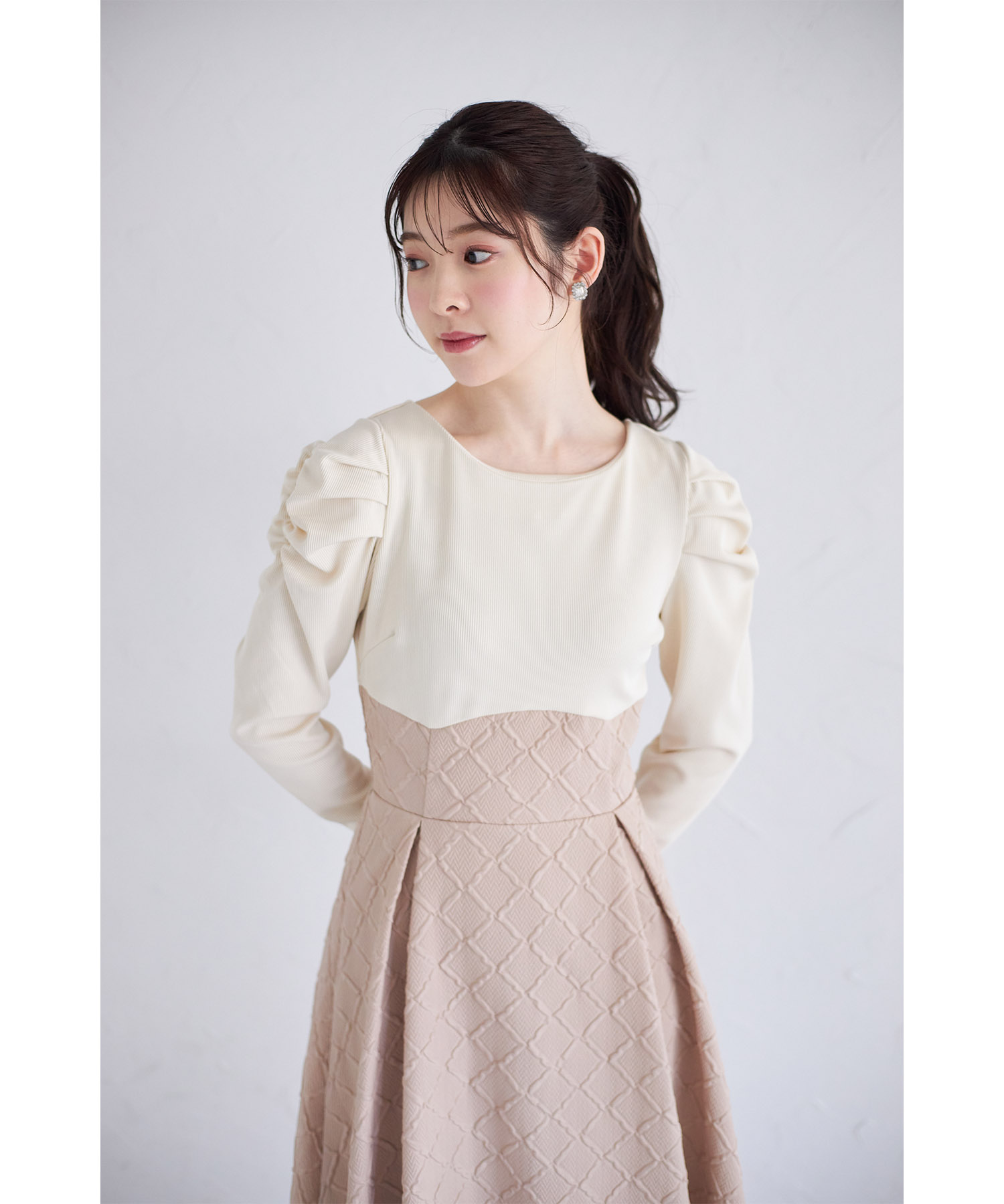 トッコクローゼット tocco closet 後ろリボン付きパワー トッコクローゼット tocco closet 後ろリボン付きパワー