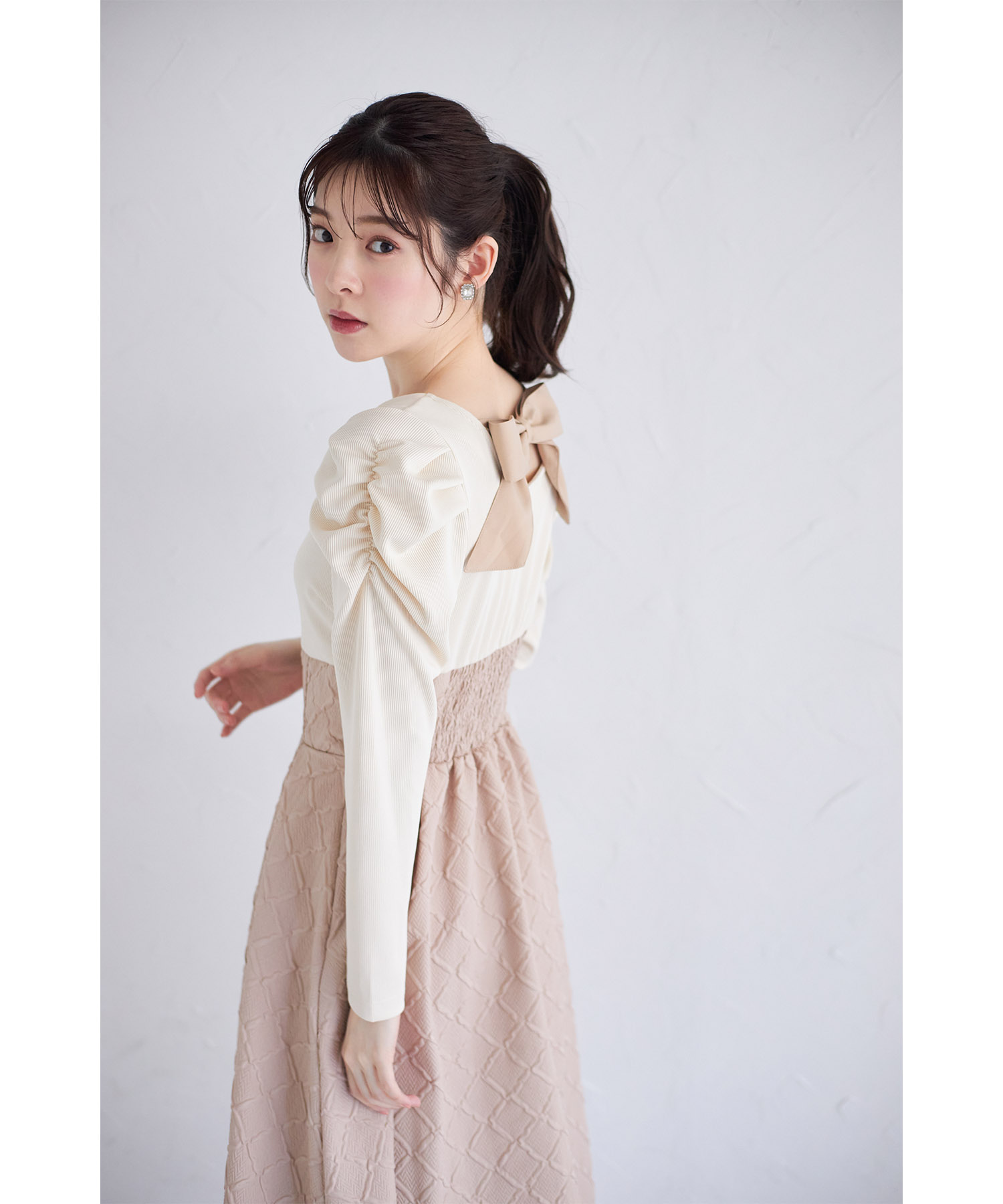 トッコクローゼット tocco closet 後ろリボン付きパワー トッコクローゼット tocco closet 後ろリボン付きパワー
