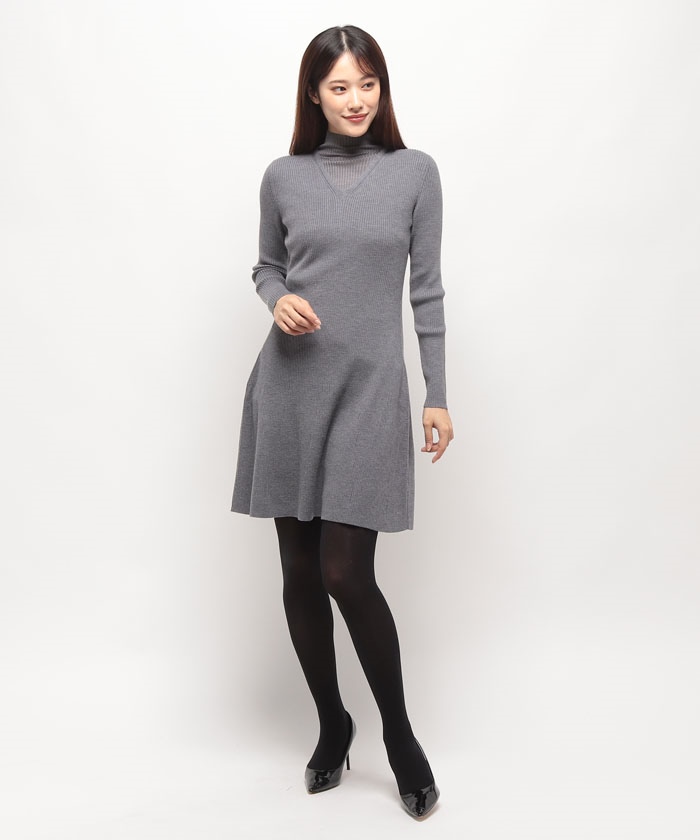ドレス EMPIRE WOOL MOCK NK DR(505467125) | セオリー(Theory ドレス EMPIRE WOOL MOCK NK DR(505467125) | セオリー(Theory