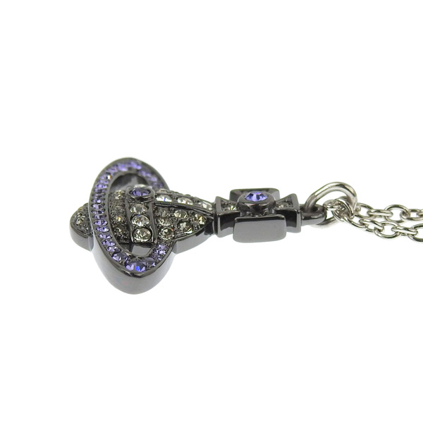 ◆Vivienne Westwood◆MAN KIKA ネックレス Man. Kika Pendant Necklace in ruthenium-platinum-black