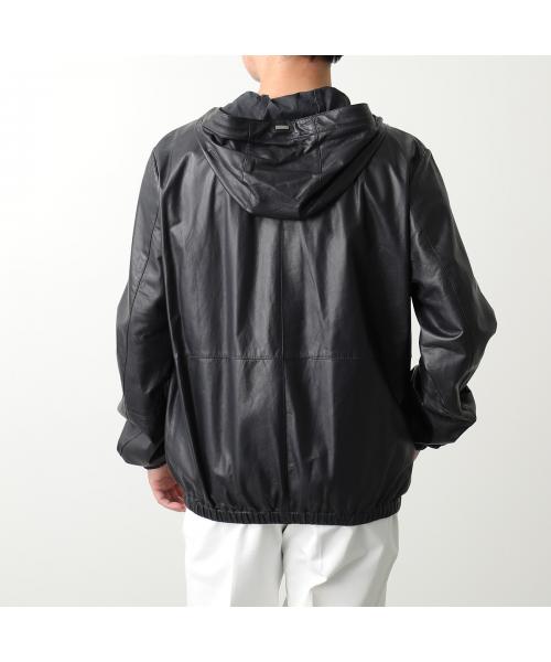 【未使用】Herno ヘルノライダースレザージャケット サイズ50 未使用】Herno ヘルノライダースレザージャケット サイズ50