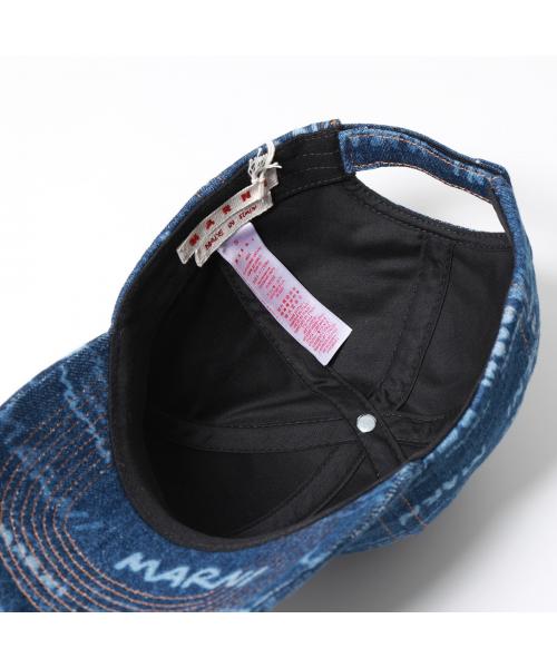 MARNI ベースボールキャップ CLZC0108A0 USCV36 デニム セール 48%OFF】MARNI ベースボールキャップ CLZC0108A0 USCV36