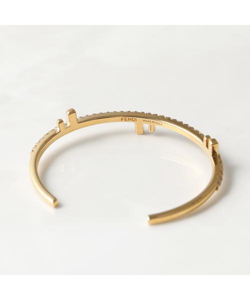 【FENDI】FFブレスレット ブラス バングル FFロゴ クリスタル FENDI - フェンディ FENDI ブレスレット F IS FENDI バングル