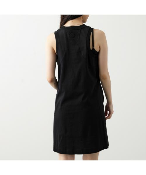 MONCLER 8I00005 829HP ノースリーブワンピース セール】モンクレール MONCLER MONCLER Matt Black ワンピース