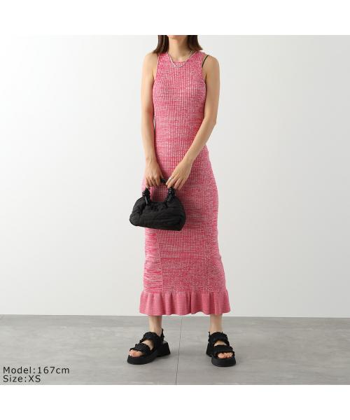 ワンピース GANNI Woman Dress Beige F8693 859 Pale Khaki Beige Stretch Cotton Dress | GANNI