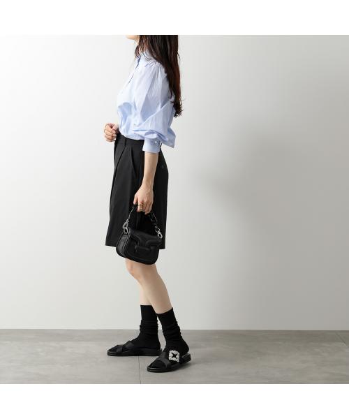 【MANOLO BLAHNIK】CHILANGHI フラットサンダル CHILANGHI | Dark Fuchsia Satin Jewel Buckle Flat Mules