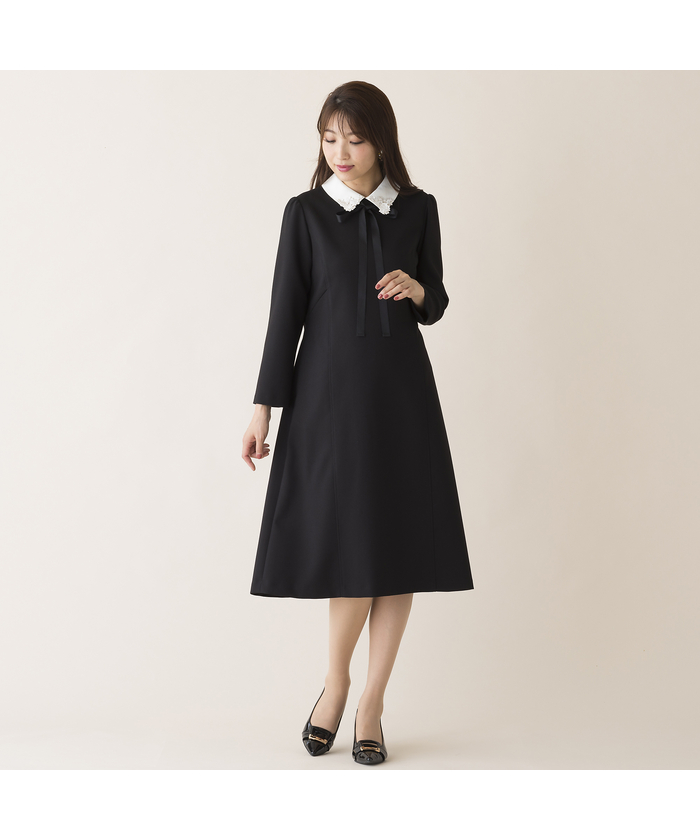 セール 50%OFF】白襟ワンピース(505792525) | ローズティアラ セール 50%OFF】白襟ワンピース(505792525) | ローズティアラ