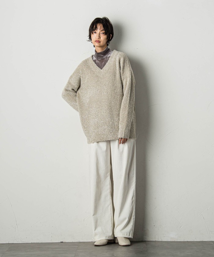 IENA - IENA フェザープルオーバー SLOBE IENA（スローブイエナ）の「minky ハーフスリーブフェザー