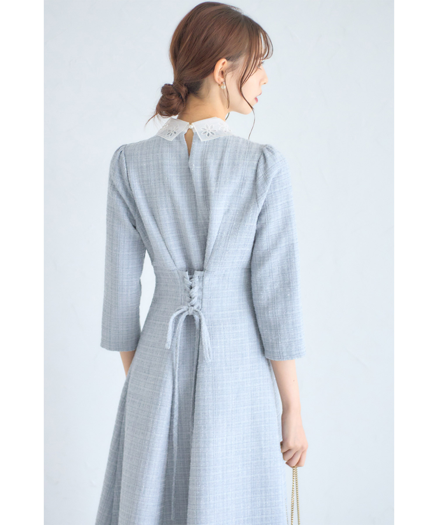 トッコクローゼット tocco closet レース襟付きバックレース トッコクローゼット tocco closet レース襟付きバックレース