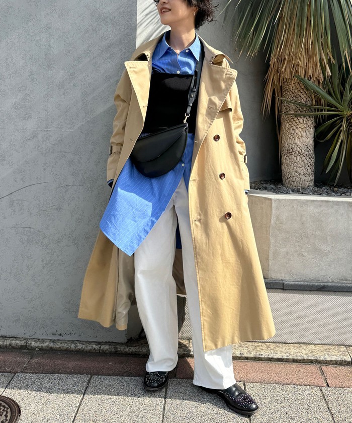 新品タグ付 COMME CA DU MODE　ストレッチトレンチコート S　撥水 撥水トレンチコート | CINEMATIQ by Pinup Closet