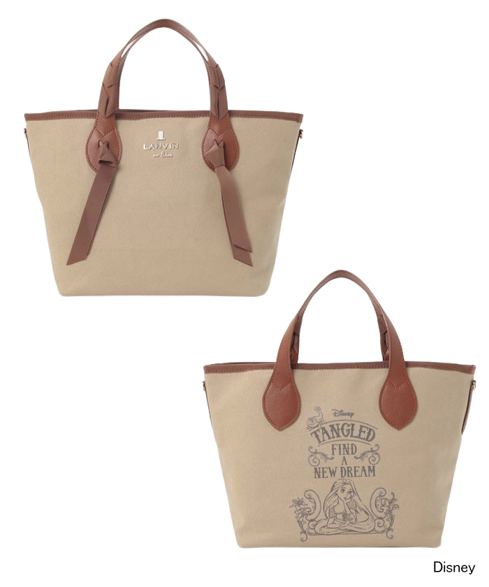 美品　ランバン　2WAY トートバッグ　ショルダー　リボン　LANVIN LANVIN en Bleu ニナ 大リボン付き2wayトートバッグM ダーク