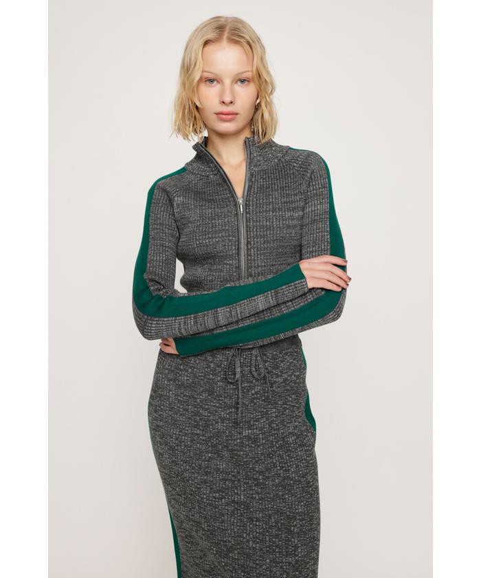 セール】KNIT TRACK BLOCKING トップス(505796254) | スライ(SLY