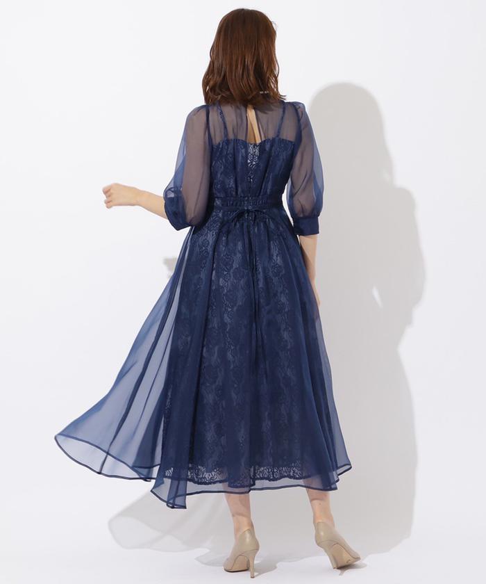 ソフトオーガンジー×レースドレス(505796302) | AND COUTURE(AND ソフトオーガンジー×レースドレス(505796302) | AND COUTURE(AND